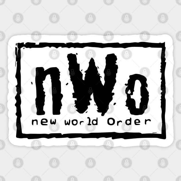 nWo - new world order - pro wrestling Sticker by Bod Mob Tees